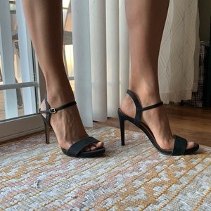XOXO Black Ankle Strap Heel